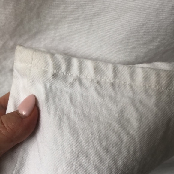 NWT • ZARA High Rise Straight White Denim Jean - Picture 14 of 15